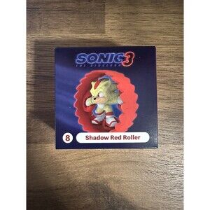 Sonic 3 McDonald's Happy Meal Toy #8, Shadow Red Roller, New